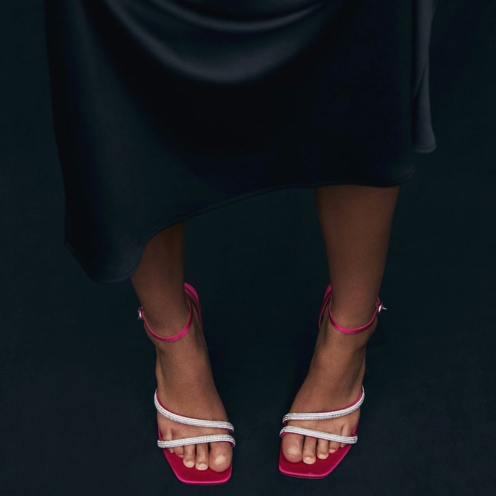 Heeled sandals, size 8.5, size 39